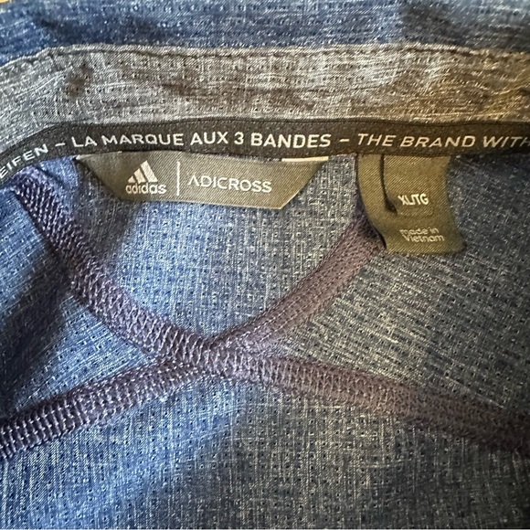 Adidas Adicross Navy Casual Button Down Shirt - Picture 2 of 7